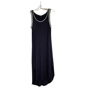Splendid Tank Dress Womens Size XS Navy Blue Gray Soft Rayon Spandex Stretchy
